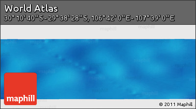 Physical Panoramic Map of the Area around 29° 54' 34" S, 107° 10' 30" E