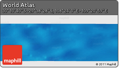 Physical Panoramic Map of the Area around 29° 54' 34" S, 108° 52' 30" E