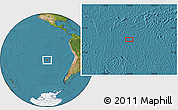 Satellite Location Map of the area around 29° 54' 34" S, 108° 43' 29" W