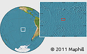 Satellite Location Map of the area around 29° 54' 34" S, 109° 34' 29" W
