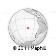 Outline Map of the Area around 29° 54' 34" S, 110° 25' 30" W, rectangular outline