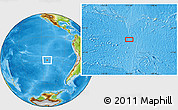 Physical Location Map of the area around 29° 54' 34" S, 112° 58' 29" W