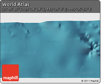 Satellite 3D Map of the Area around 29° 54' 34" S, 113° 7' 30" E