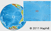 Physical Location Map of the area around 29° 54' 34" S, 114° 40' 30" W