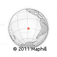 Outline Map of the Area around 29° 54' 34" S, 116° 22' 30" W, rectangular outline