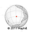Outline Map of the Area around 29° 54' 34" S, 117° 13' 29" W, rectangular outline