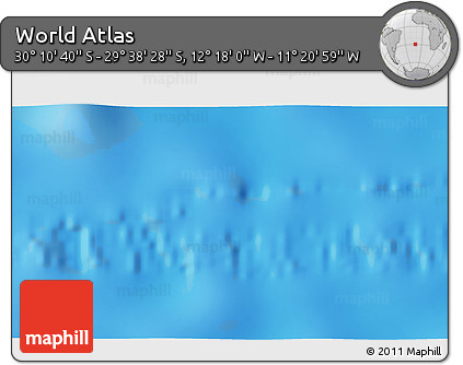 Physical 3D Map of the Area around 29° 54' 34" S, 11° 49' 29" W