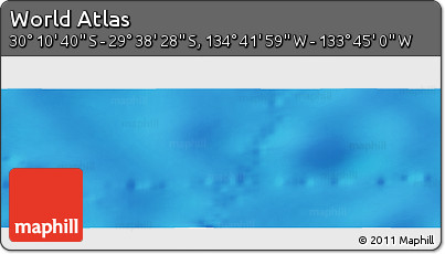Physical Panoramic Map of the Area around 29° 54' 34" S, 134° 13' 29" W