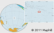Political Location Map of the area around 29° 54' 34" S, 140° 10' 30" W