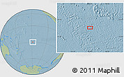 Savanna Style Location Map of the area around 29° 54' 34" S, 147° 49' 29" W, hill shading