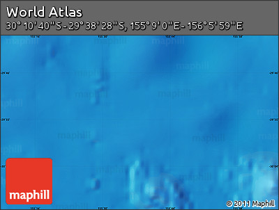 Physical Map of the Area around 29° 54' 34" S, 155° 37' 30" E