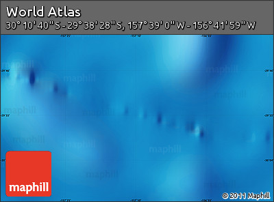 Physical Map of the Area around 29° 54' 34" S, 157° 10' 30" W