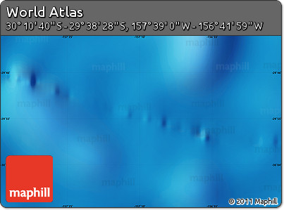 Physical Map of the Area around 29° 54' 34" S, 157° 10' 30" W