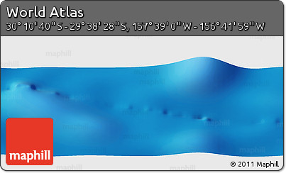 Physical Panoramic Map of the Area around 29° 54' 34" S, 157° 10' 30" W