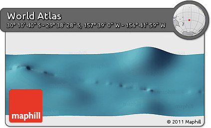 Satellite Panoramic Map of the Area around 29° 54' 34" S, 157° 10' 30" W