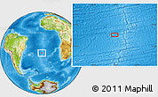 Physical Location Map of the area around 29° 54' 34" S, 15° 13' 29" W