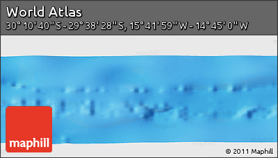 Physical Panoramic Map of the Area around 29° 54' 34" S, 15° 13' 29" W