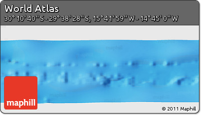 Physical Panoramic Map of the Area around 29° 54' 34" S, 15° 13' 29" W