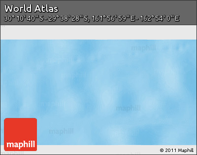 Physical 3D Map of the Area around 29° 54' 34" S, 162° 25' 30" E