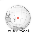 Outline Map of the Area around 29° 54' 34" S, 165° 40' 30" W, rectangular outline
