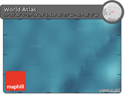 Satellite Map of the Area around 29° 54' 34" S, 168° 13' 29" W