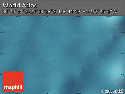 Satellite Map of the Area around 29° 54' 34" S, 168° 13' 29" W