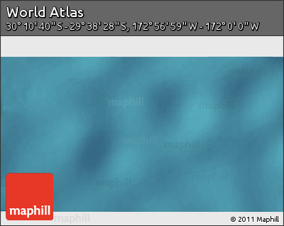 Satellite 3D Map of the Area around 29° 54' 34" S, 172° 28' 29" W