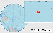 Gray Location Map of the area around 29° 54' 34" S, 177° 34' 29" W