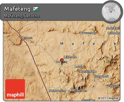 Satellite Map of Mafeteng