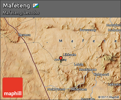 Satellite Map of Mafeteng