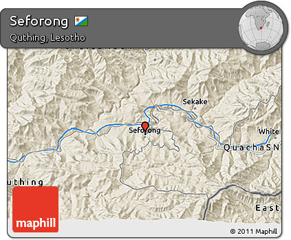 Shaded Relief 3D Map of Seforong