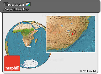 Satellite Location Map of Theetsoa