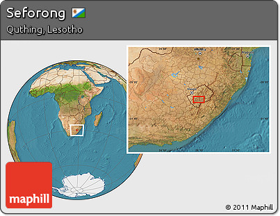 Satellite Location Map of Seforong