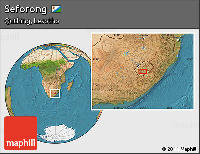 Satellite Location Map of Seforong