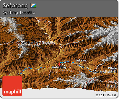 Physical Panoramic Map of Seforong