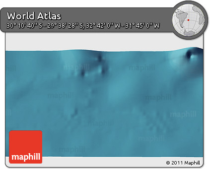 Satellite 3D Map of the Area around 29° 54' 34" S, 32° 13' 30" W