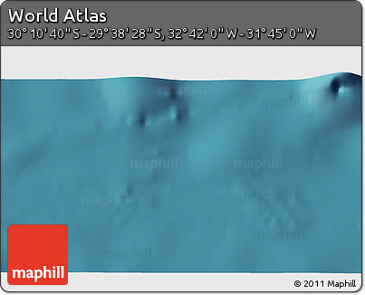 Satellite 3D Map of the Area around 29° 54' 34" S, 32° 13' 30" W