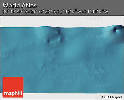 Satellite 3D Map of the Area around 29° 54' 34" S, 32° 13' 30" W