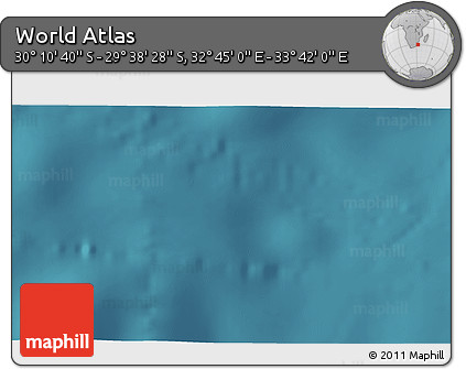 Satellite 3D Map of the Area around 29° 54' 34" S, 33° 13' 30" E