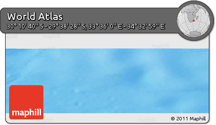 Physical Panoramic Map of the Area around 29° 54' 34" S, 34° 4' 30" E