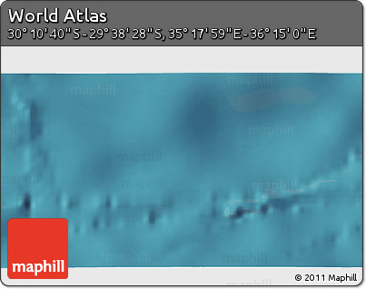 Satellite 3D Map of the Area around 29° 54' 34" S, 35° 46' 29" E