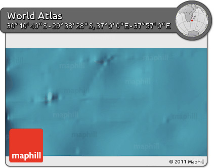 Satellite 3D Map of the Area around 29° 54' 34" S, 37° 28' 30" E