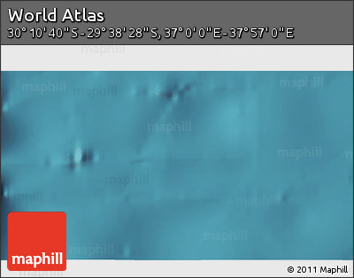 Satellite 3D Map of the Area around 29° 54' 34" S, 37° 28' 30" E