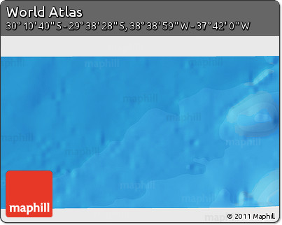 Political 3D Map of the Area around 29° 54' 34" S, 38° 10' 29" W