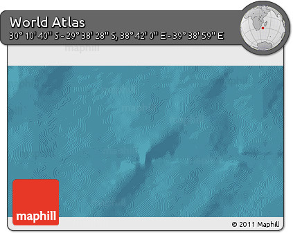 Satellite 3D Map of the Area around 29° 54' 34" S, 39° 10' 29" E