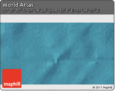 Satellite 3D Map of the Area around 29° 54' 34" S, 39° 10' 29" E