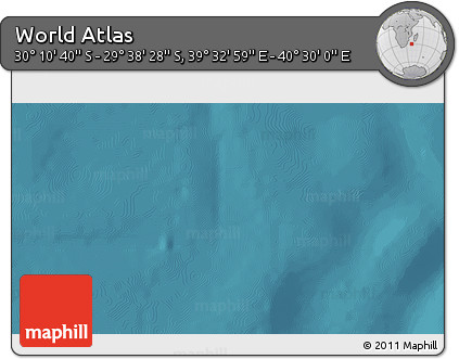 Satellite 3D Map of the Area around 29° 54' 34" S, 40° 1' 29" E