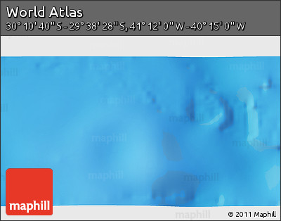Physical 3D Map of the Area around 29° 54' 34" S, 40° 43' 30" W