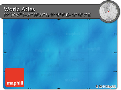 Physical Map of the Area around 29° 54' 34" S, 41° 43' 30" E