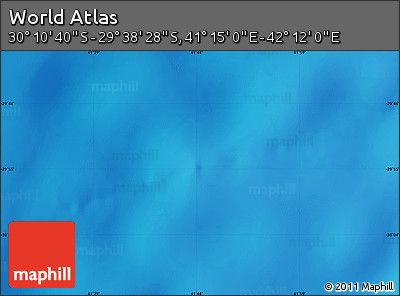 Physical Map of the Area around 29° 54' 34" S, 41° 43' 30" E